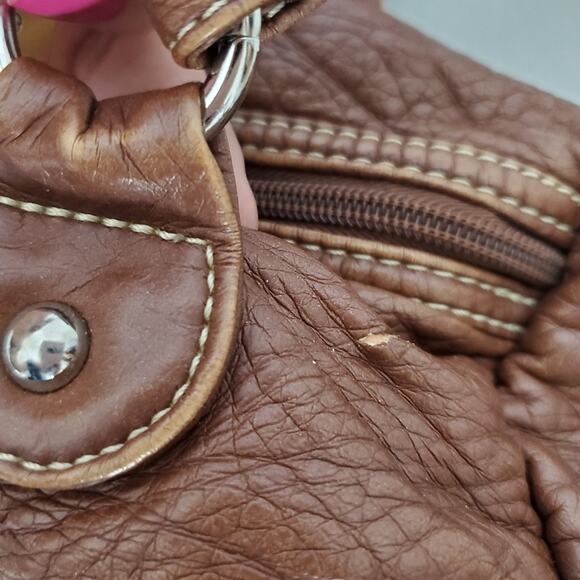 Marc Ecko | Large Studded Leather Shoulder Bag - Picture 12 of 14